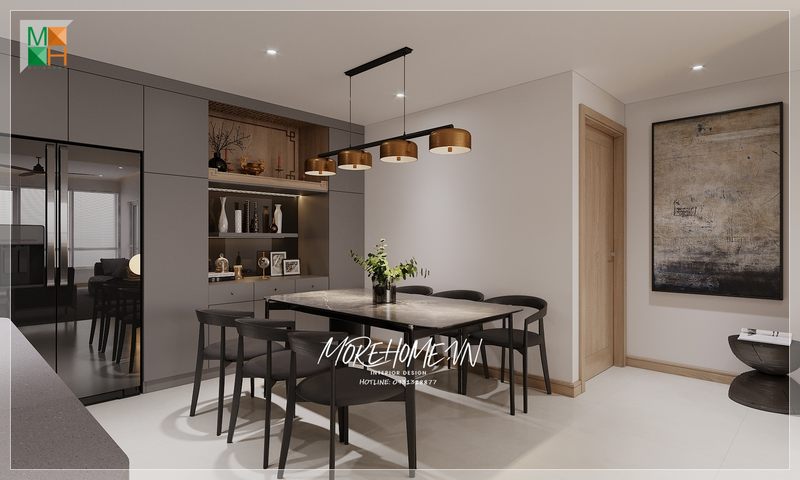 Ngây ngất trước mẫu thiết kế phòng ăn đẹp cuốn hút cho không gian biệt thự.